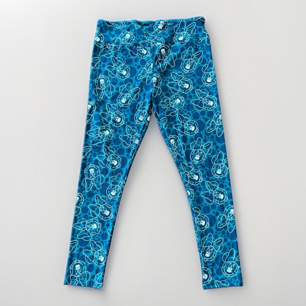 Lularoe Mickey TC Leggings Disney Womens Mouse Print Stretch Soft Curvy